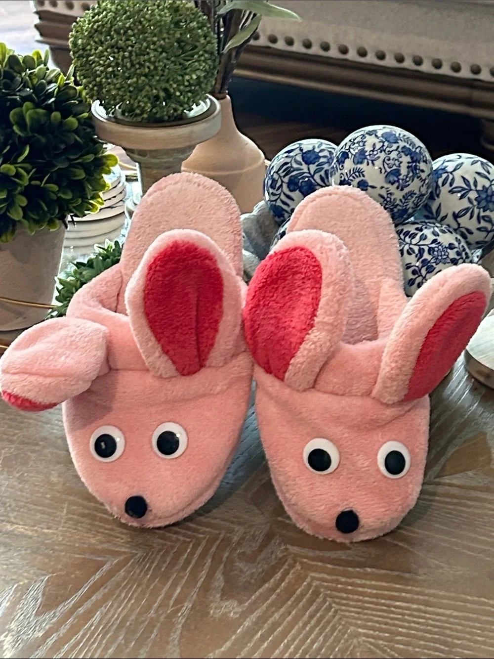 The Christmas Story Pink Nightmare Bunny Slippers Size Medium